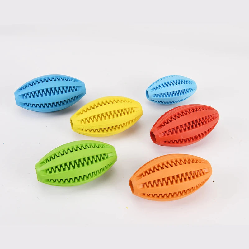 Dog Chew Toy – Treat Dispensing Ball for Dental Cleaning & Play | Interactive Rubber Toy for Dogs