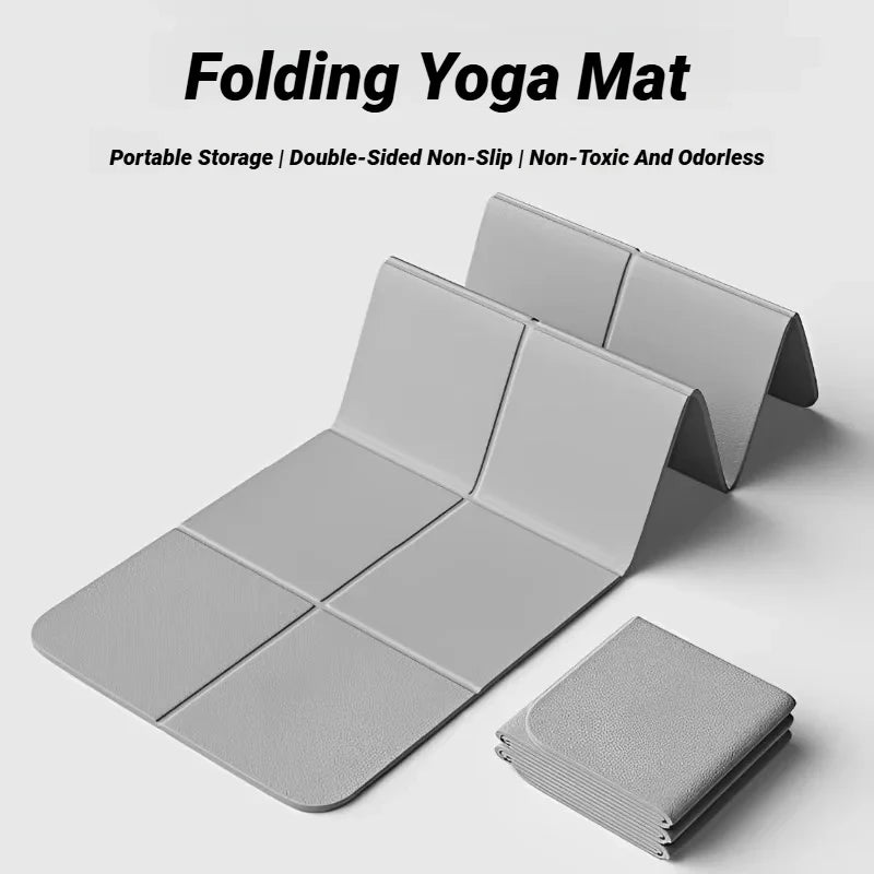 Foldable TPE Yoga Mat – Lightweight & Non-Slip