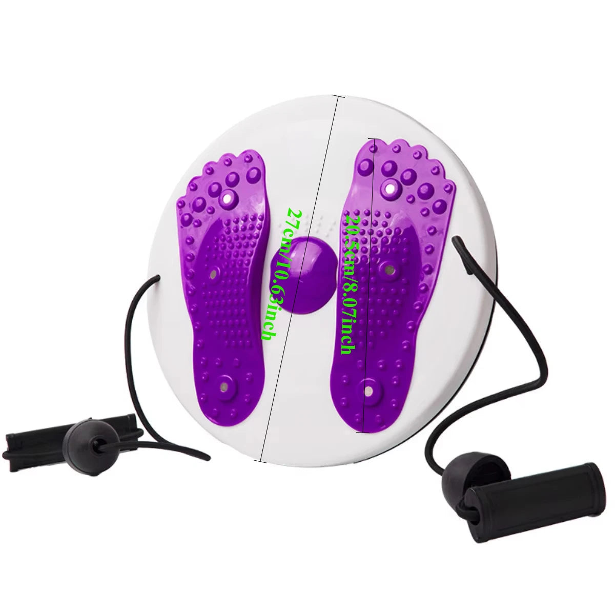 Magnetic Rotating Waist Twisting Disc – Fitness & Massage Balance Board with Resistance Bands