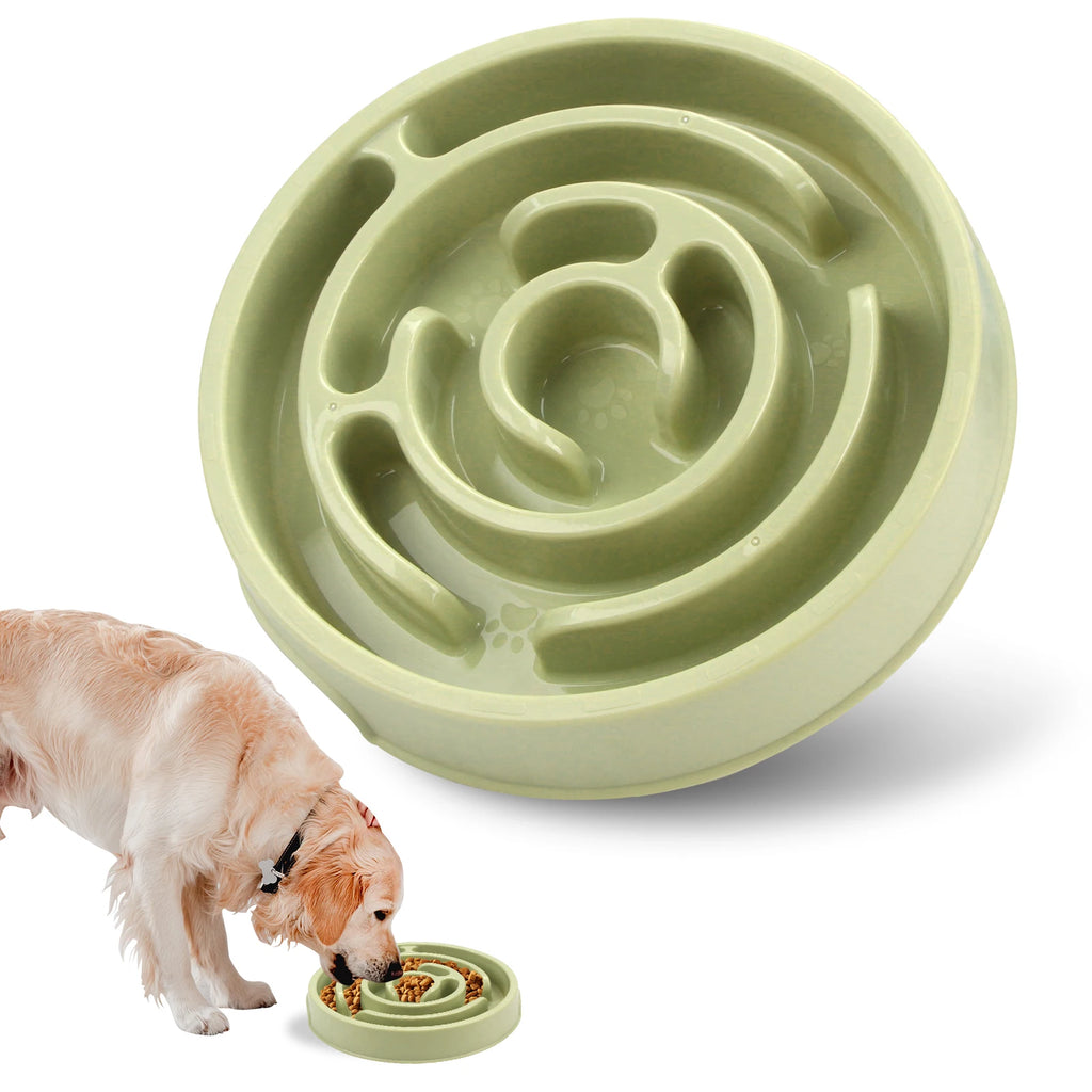 Pet Slow Feeder Bowl – Non-Slip Anti-Gulping Feeding Bowl for Dogs and Cats