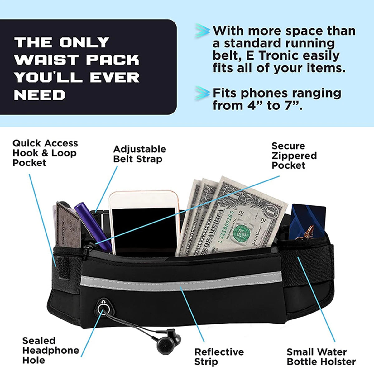 Hands Free Dog Leash – Reflective Running & Walking Belt