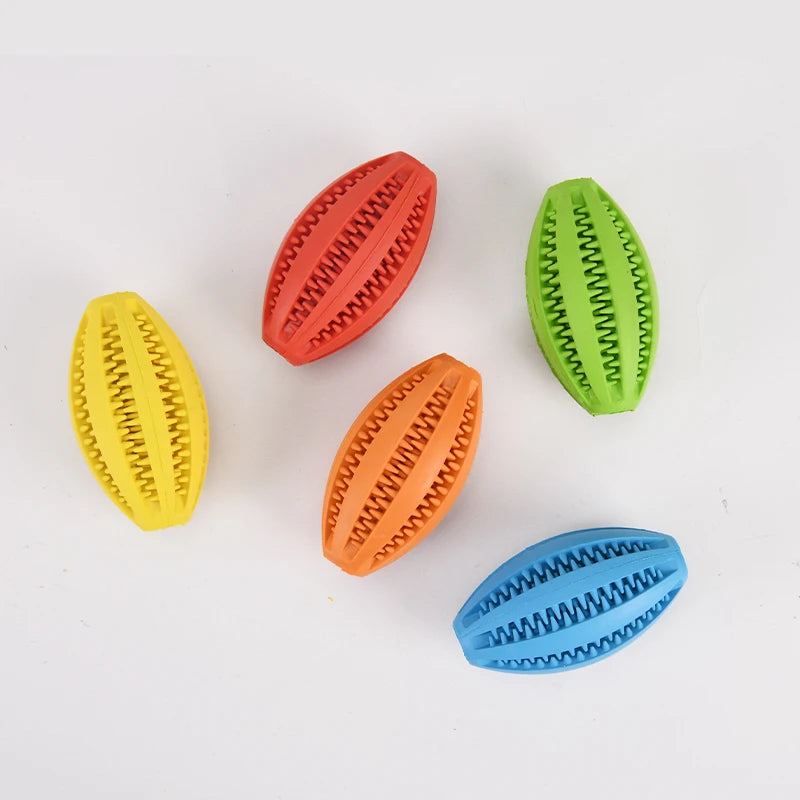 Dog Chew Toy – Treat Dispensing Ball for Dental Cleaning & Play | Interactive Rubber Toy for Dogs