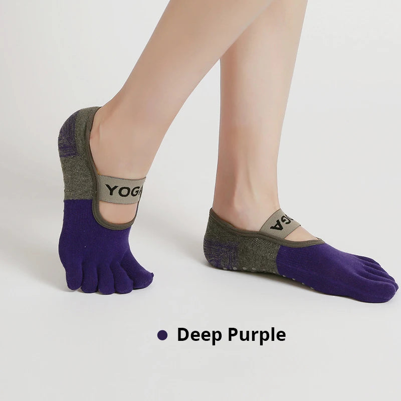 Women’s Non-Slip Yoga Socks – Breathable Grip Socks for Pilates & Fitness