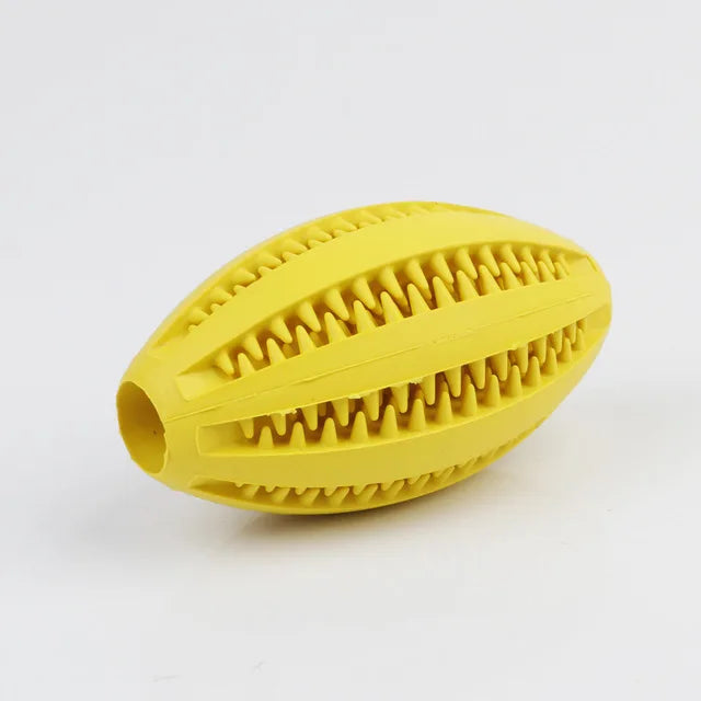 Dog Chew Toy – Treat Dispensing Ball for Dental Cleaning & Play | Interactive Rubber Toy for Dogs
