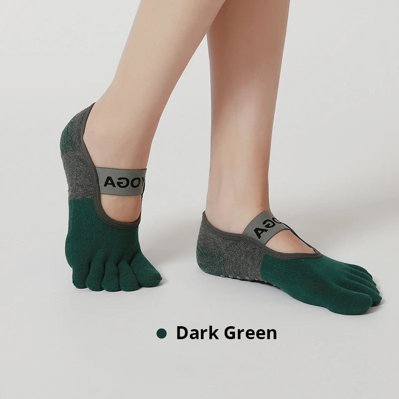 Women’s Non-Slip Yoga Socks – Breathable Grip Socks for Pilates & Fitness