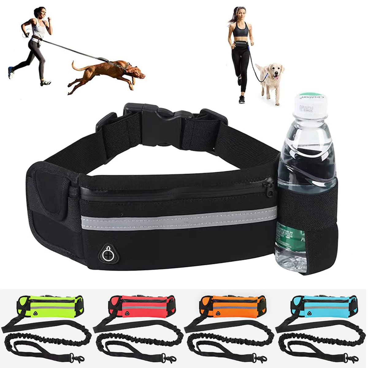 Hands Free Dog Leash – Reflective Running & Walking Belt