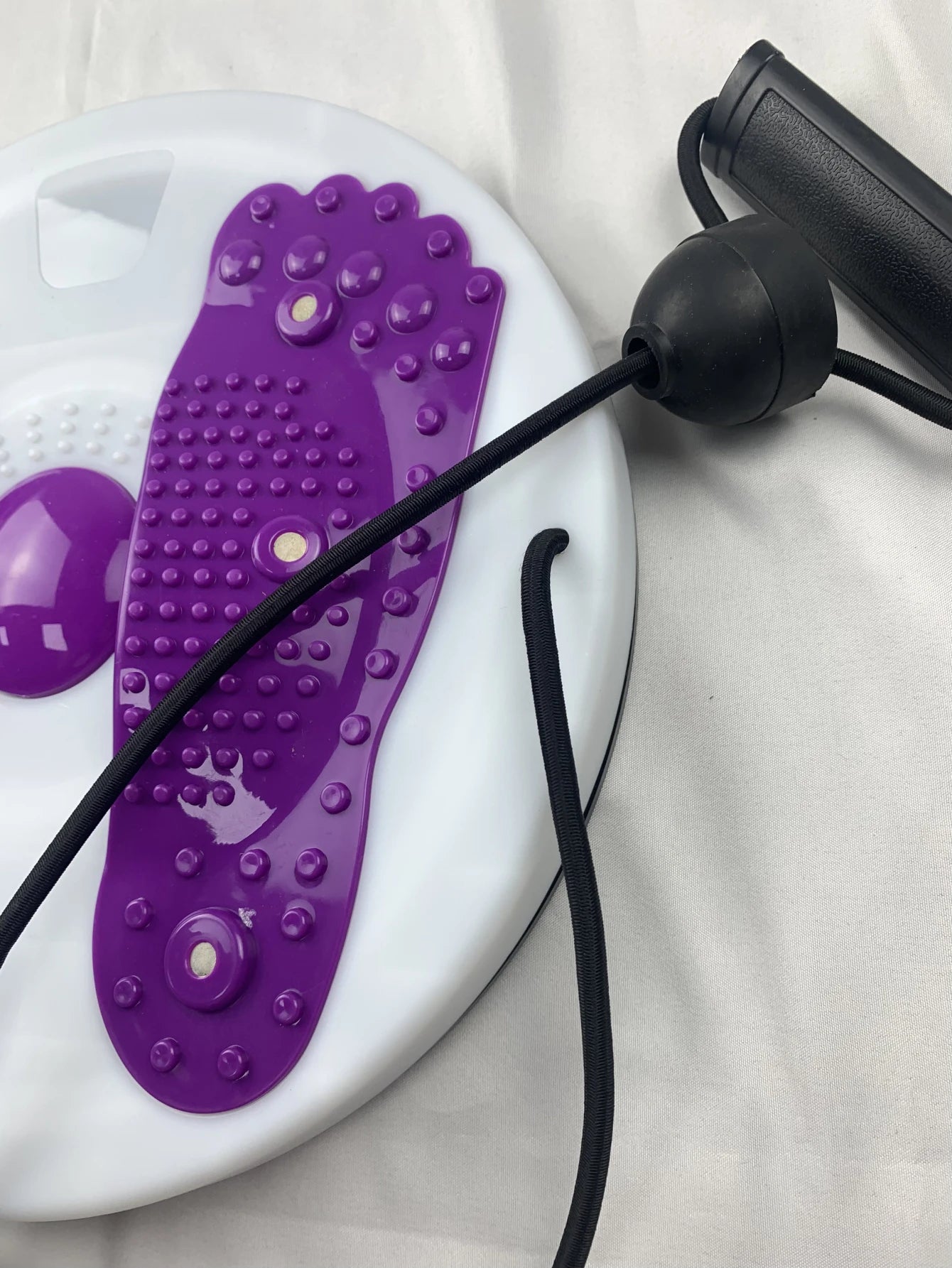 Magnetic Rotating Waist Twisting Disc – Fitness & Massage Balance Board with Resistance Bands