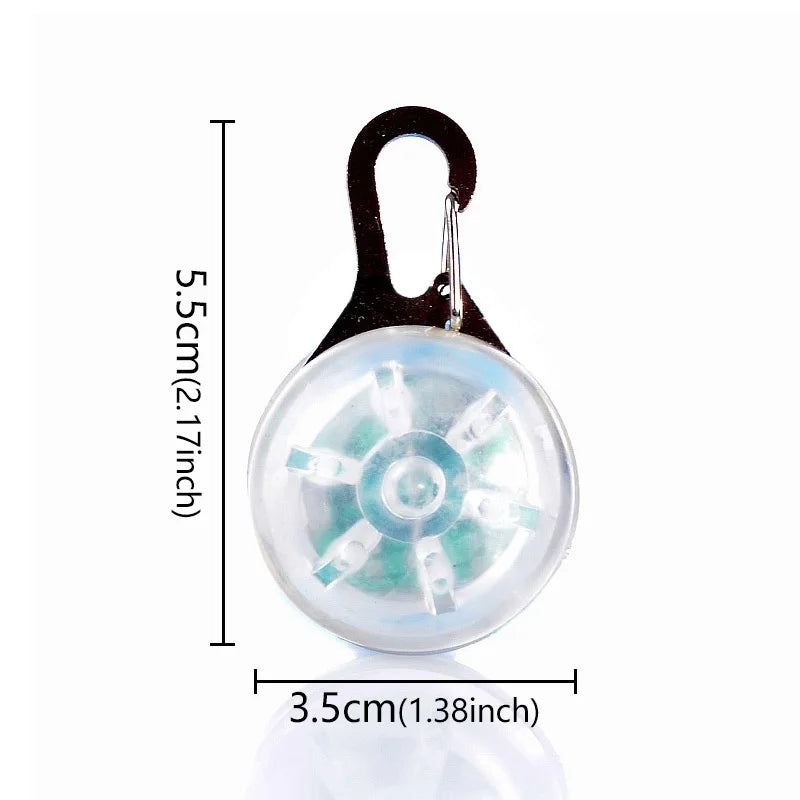 LED Luminous Pet Collar Pendant – Glowing Tag for Dogs & Cats, Anti-Lost Night Light
