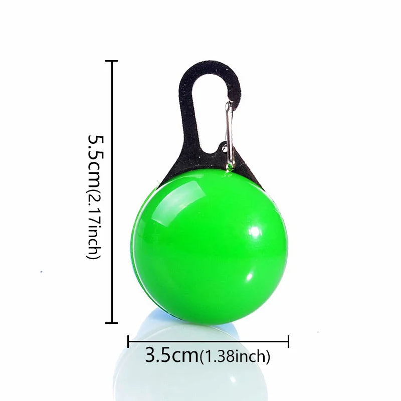 LED Luminous Pet Collar Pendant – Glowing Tag for Dogs & Cats, Anti-Lost Night Light