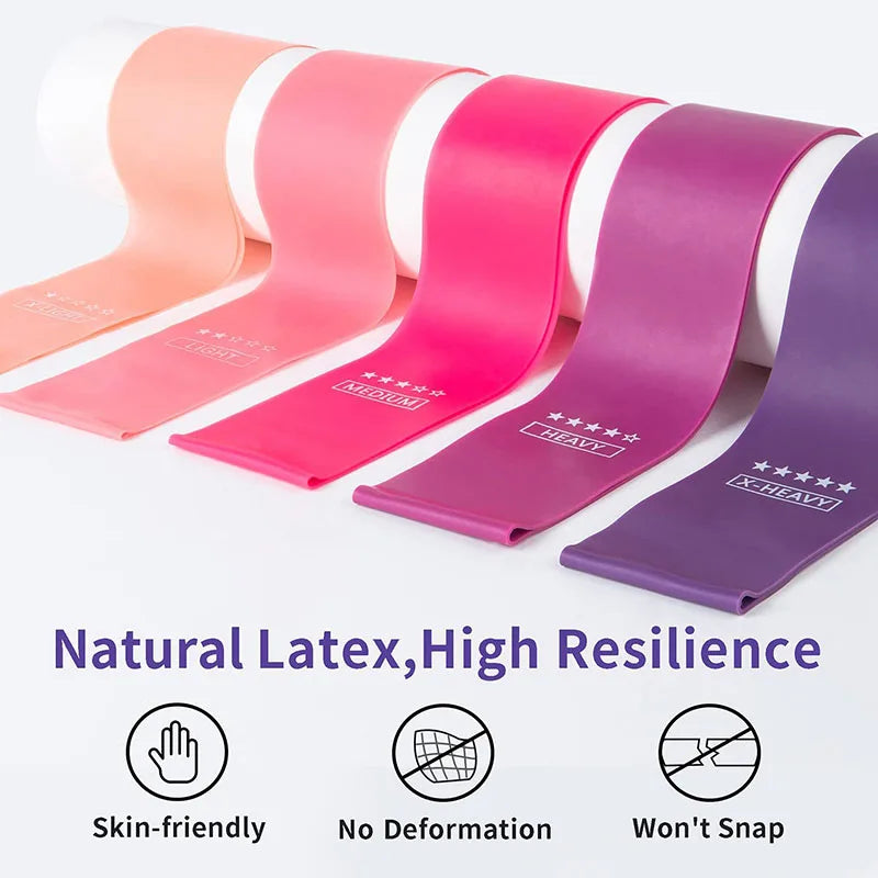 Resistance Bands Set – 5 Levels for Home Fitness Training