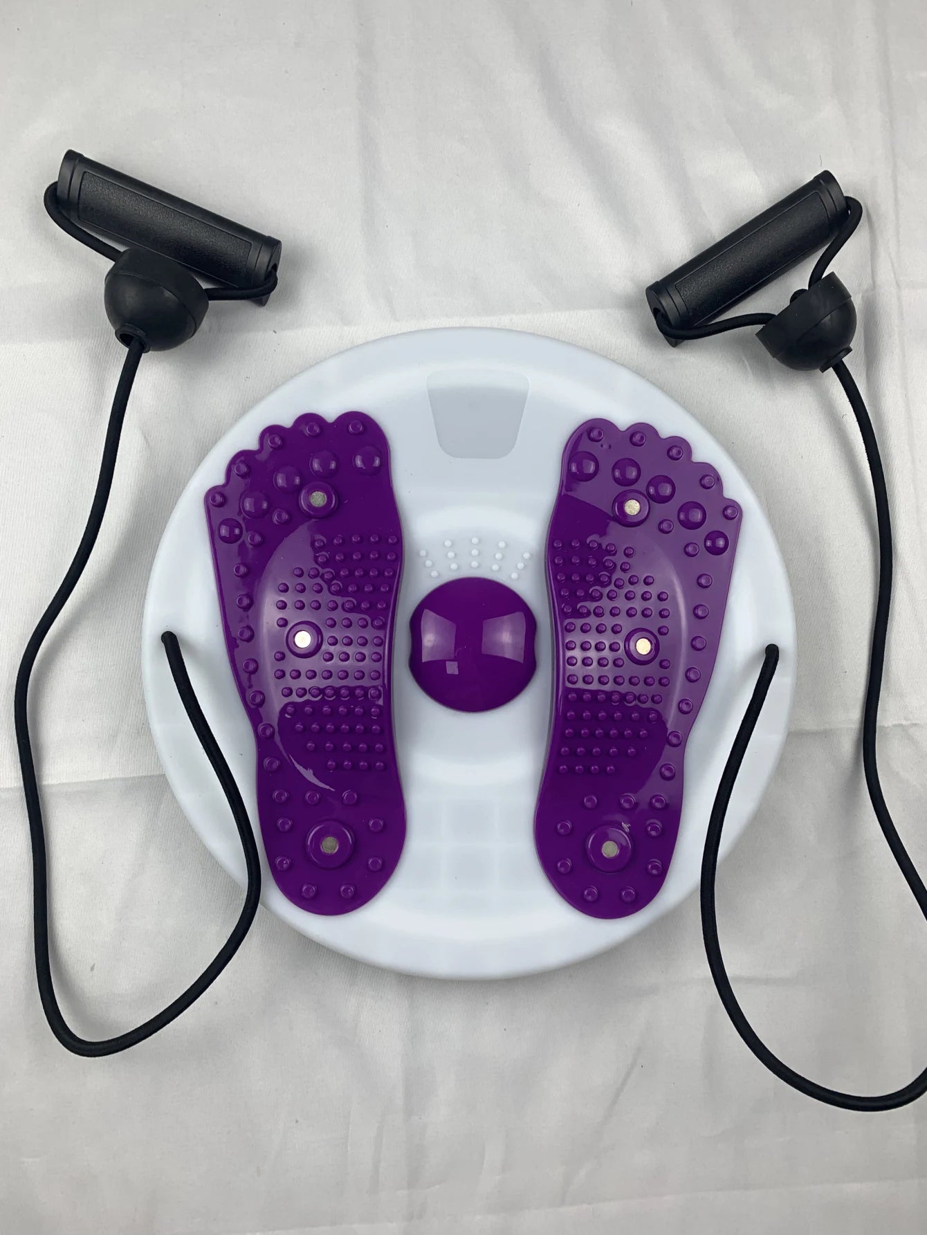 Magnetic Rotating Waist Twisting Disc – Fitness & Massage Balance Board with Resistance Bands