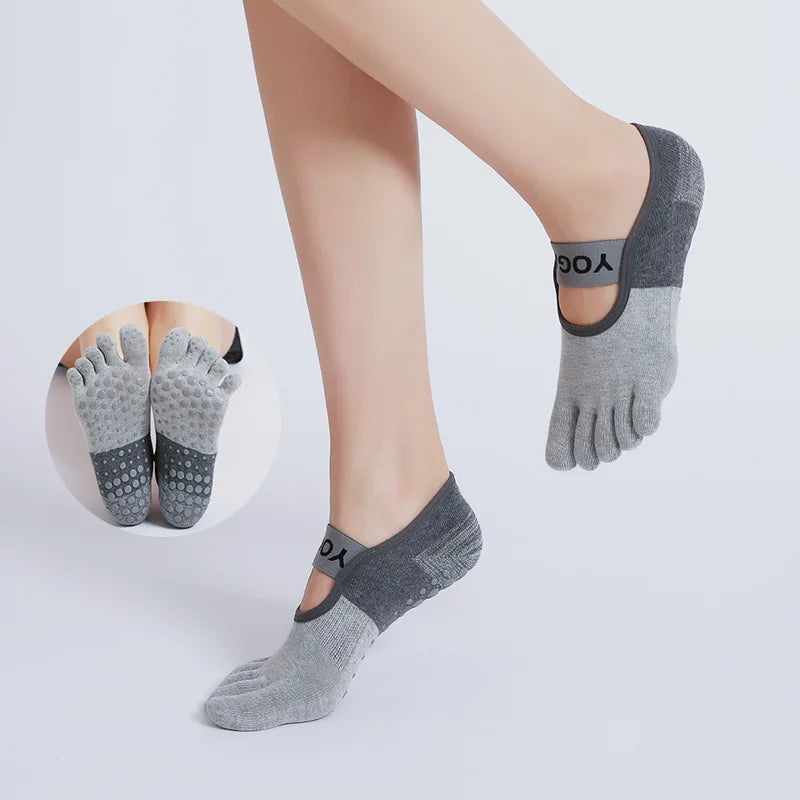 Women’s Non-Slip Yoga Socks – Breathable Grip Socks for Pilates & Fitness