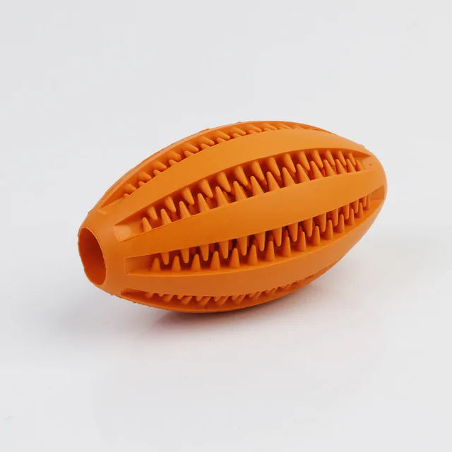 Dog Chew Toy – Treat Dispensing Ball for Dental Cleaning & Play | Interactive Rubber Toy for Dogs