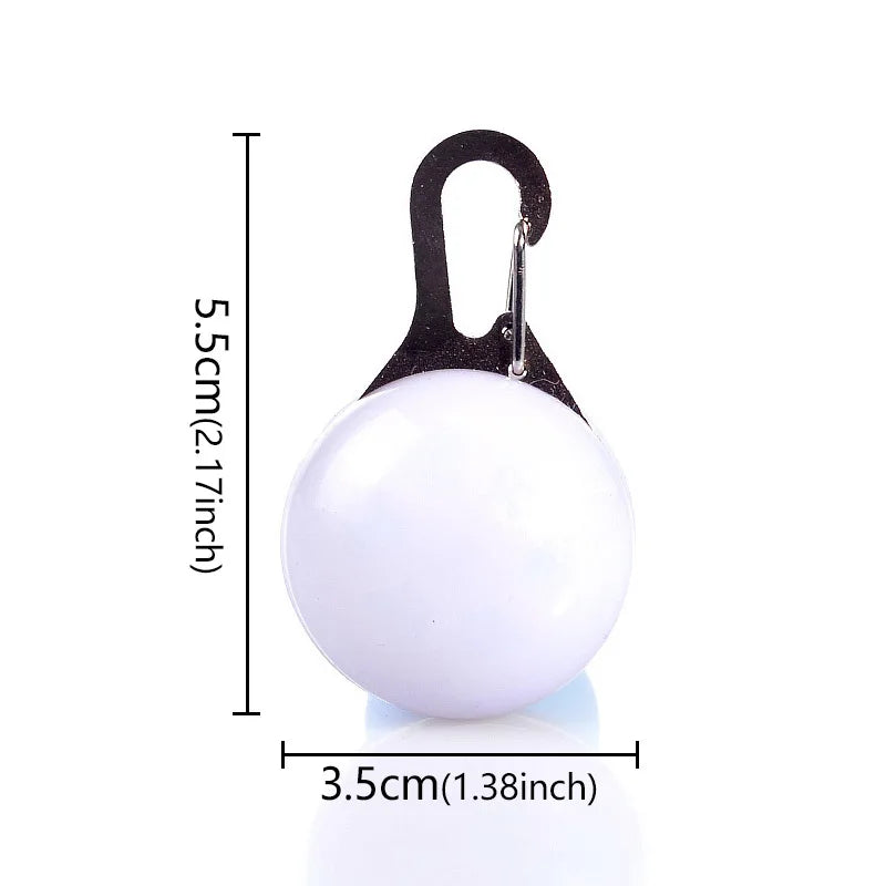LED Luminous Pet Collar Pendant – Glowing Tag for Dogs & Cats, Anti-Lost Night Light
