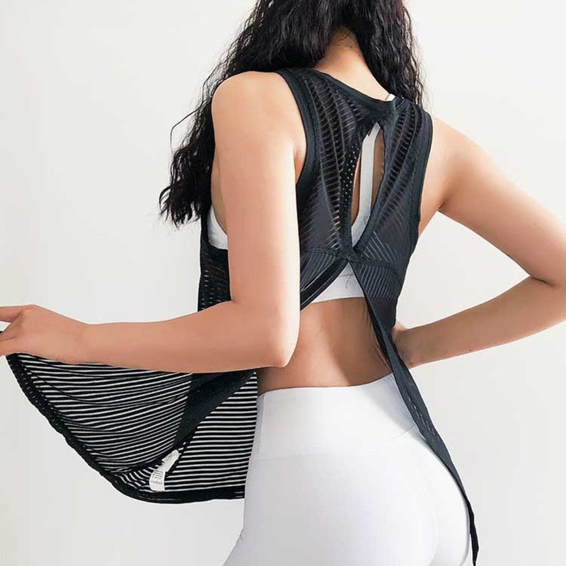 Open Back Sport Tank Top