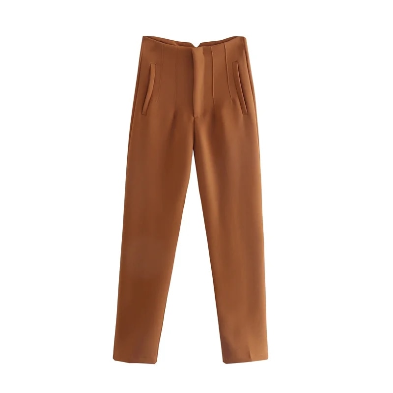 Chic Fashion Office Wear Straight Pants