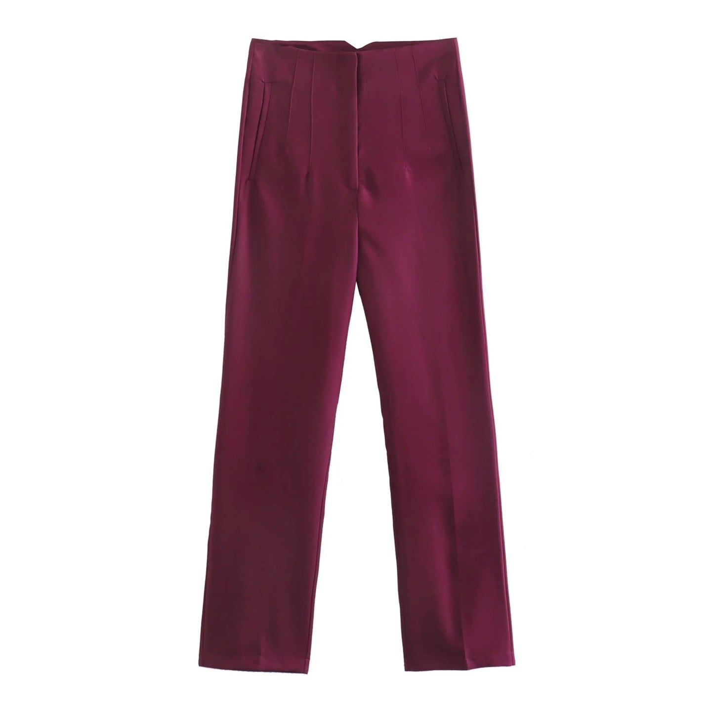 Chic Fashion Office Wear Straight Pants